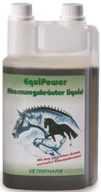 EquiPower Atemwegskräuter Liquid für Pferde, 1 Liter Flasche
