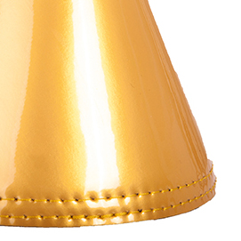 HKM Hufglocke Comfort Lack mit Polsterung, in goldfarben, Größe Cob