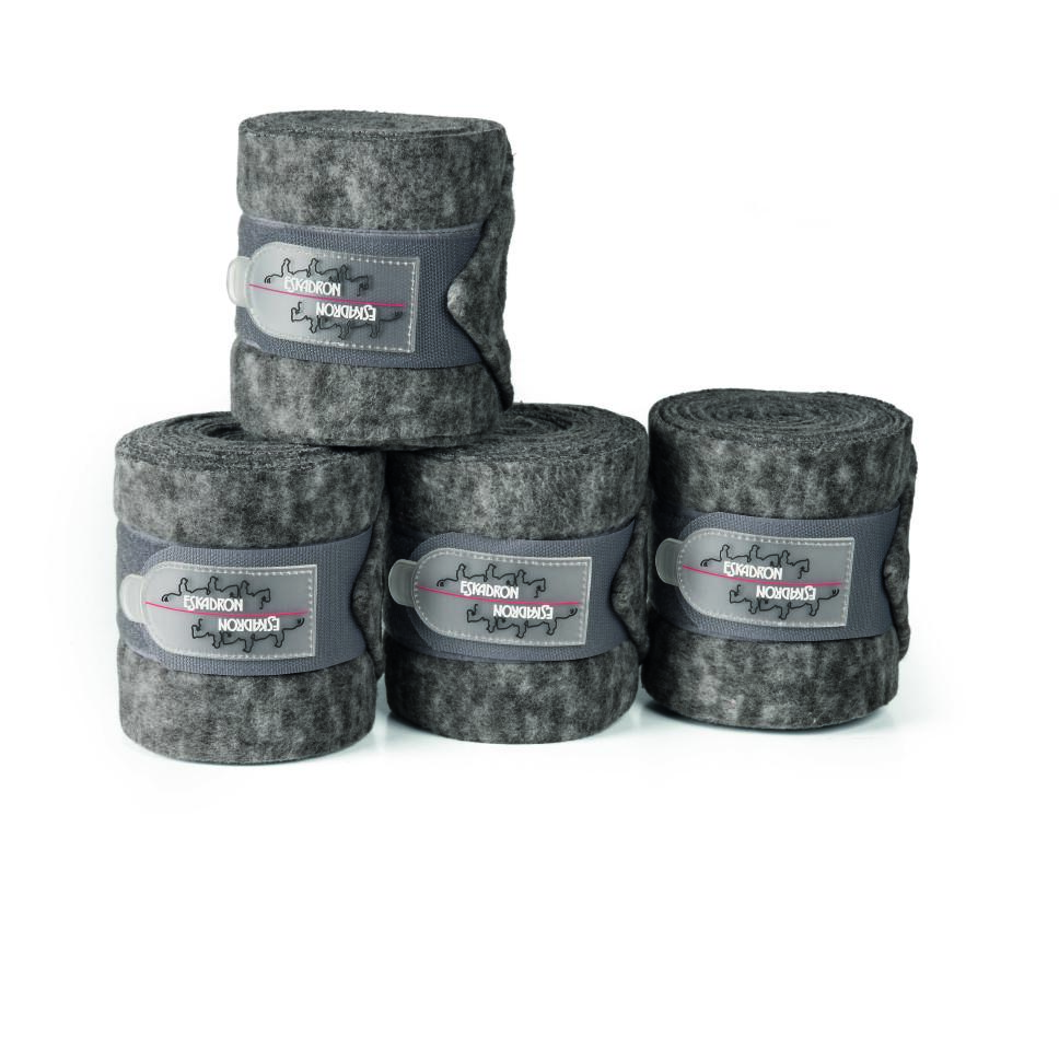 ESKADRON Fleecebandagen grey melange, Warmblut, 4er Set