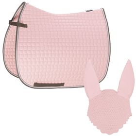 Set Eskadron Basic Cotton Schabracke mit Fliegenohren in powderrose