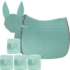 Set Eskadron Basic Cotton Schabracke mit Fliegenohren & Bandagen in ice