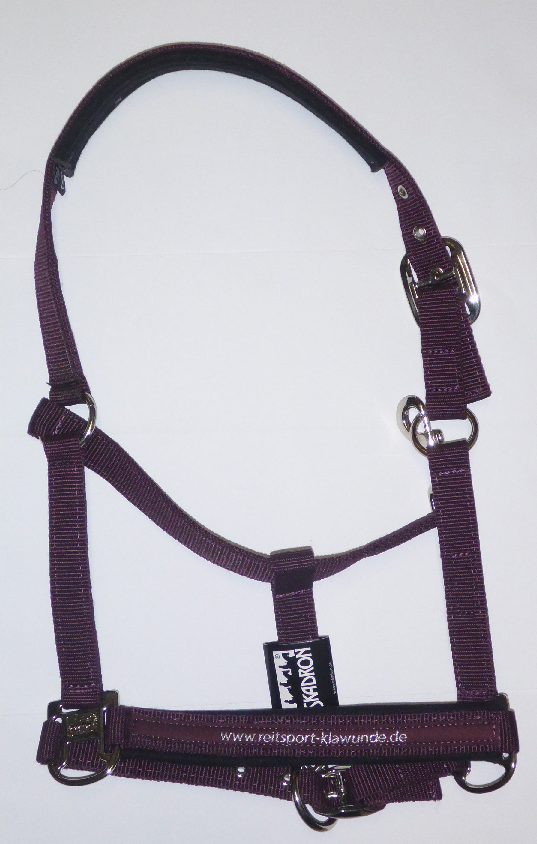 Reitsport Klawunde Eskadron Dornschnallen Halfter In Blackberry Mit Edelstahl Ebay 