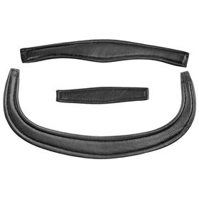 Euroriding - Ersatzpolsterfür Trense LEON, Leder in schwarz/schwarz