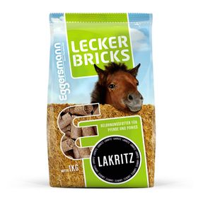 Eggersmann Lecker Bricks Lakritze, 1kg Beutel