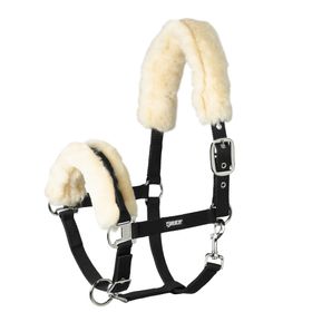 Eskadron Halfter Lammfell Dornschnalle New Basic in black
