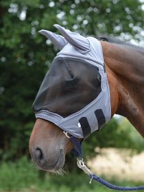 Busse Fliegenmaske Fly Buckler in Grau