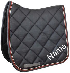 Esperado Dressur Schabracke Blazer anthrazit-melange/berry inkl. individuellem Namen bestickt