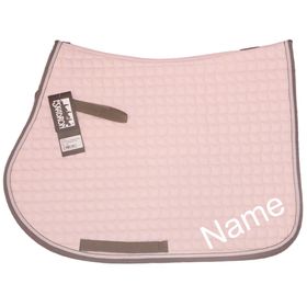 ESKADRON powderrose Cotton Pony VS-Schabracke mit individuellem Namen bestickt  