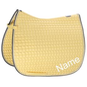 ESKADRON banana Cotton Pony Dressur-Schabracke mit individuellem Namen bestickt 