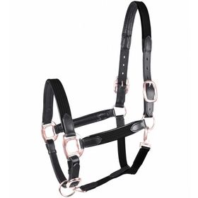 Waldhausen Star Halfter Mix in schwarz/rosegold