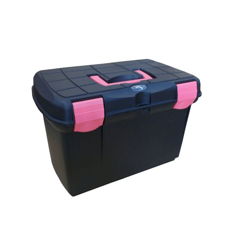 Euroriding Putzbox Arrezzo in schwarz/pink