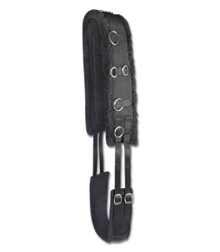 Waldhausen Longiergurt Teddyfleece in schwarz