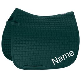 ESKADRON racinggreen Cotton Pony Dressur-Schabracke mit individuellem Namen bestickt 