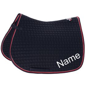 ESKADRON navy/chilli Cotton Pony VS-Schabracke mit individuellem Namen bestickt 