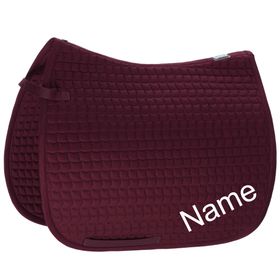 ESKADRON blackberry Cotton Pony Dressur-Schabracke mit individuellem Namen bestickt 