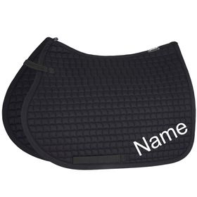 ESKADRON black Cotton Pony VS-Schabracke mit individuellem Namen bestickt 