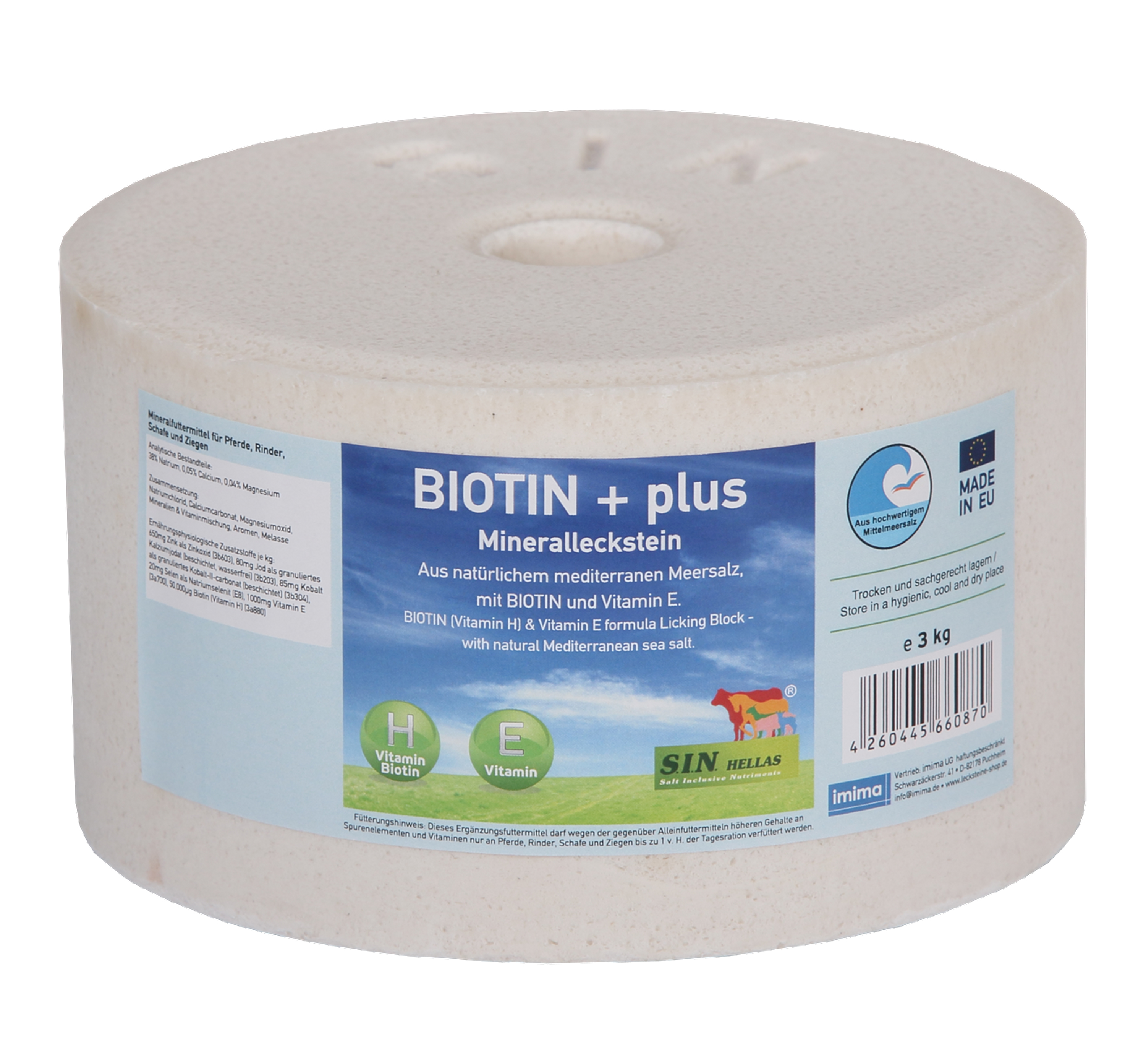 BIOTIN + plus Mineralleckstein, 3kg