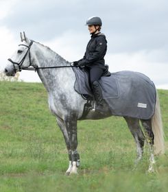 Waldhausen Fliegenausreitdecke in grau