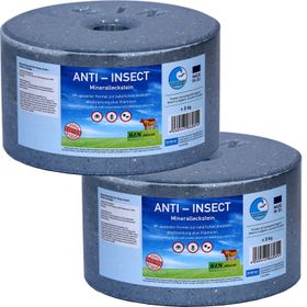 Doppelpack! ANTI-INSECT Mineralleckstein, je 3kg