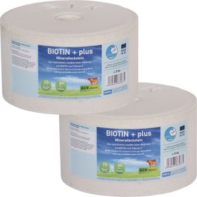 Doppelpack BIOTIN + plus Mineralleckstein, je 3kg