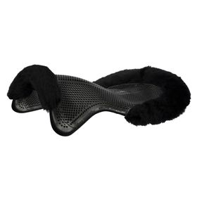 Acavallo Gelpad Therapeutic 1/2 Lammfellrand - schwarz/schwarz, L - AC182