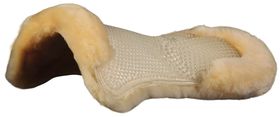 Acavallo Gel Pad hinten erhöht Schaffellunterseit - natur, onesize - AC152