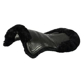 Acavallo Gel Pad hinten erhöht Schaffellunterseit - schwarz, onesize  - AC152