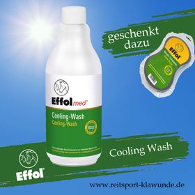 EFFOL MED Gesundheitspflege COOLING WASH für Pferde 500ml inkl. Gratis Wunderschwamm