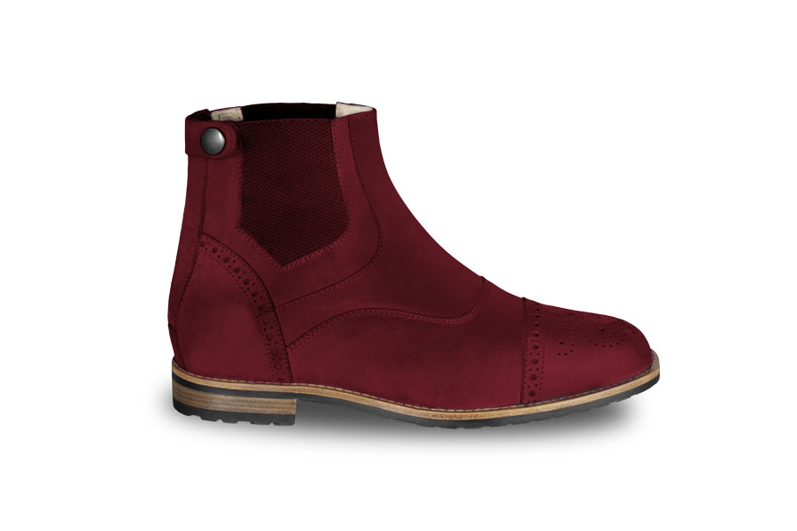 Cavallo Stiefelette Brogue Pro Nubuk in oxblood