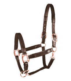 Waldhausen Star Halfter Mix in braun/rosegold