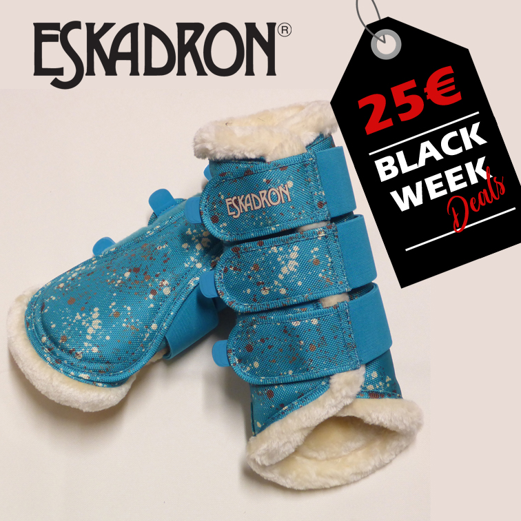 Eskadron Graffiti Gamaschen Fauxfur in new petrol