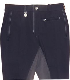 Pikeur Kinder Reithose Lugana II Kontrast in navy/grey, Gr. 152