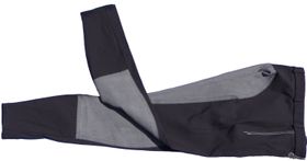 Pikeur Kinder Reithose Lugana II Kontrast in schwarz/grey, Gr. 140