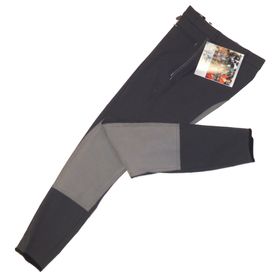 Pikeur Kinder Reithose Lugana II Kontrast in dark shadow / platingrau, Gr. 140