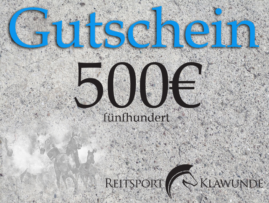 Geschenkgutschein 500 Euro