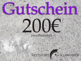 Geschenkgutschein 200 Euro