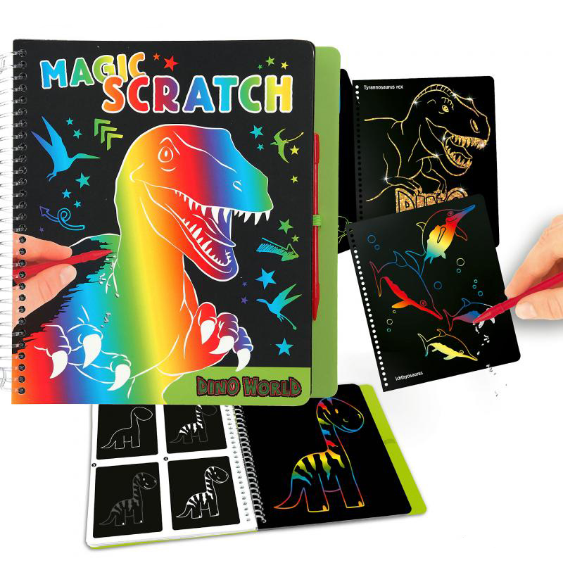 Dino World Magic Scratch Book 