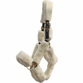 Euroriding Halfter komplett Plüsch in Navy 