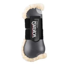 Eskadron 2er Set Gamaschen Flexisoft Faux Fur für vorne, Warmblut in grey