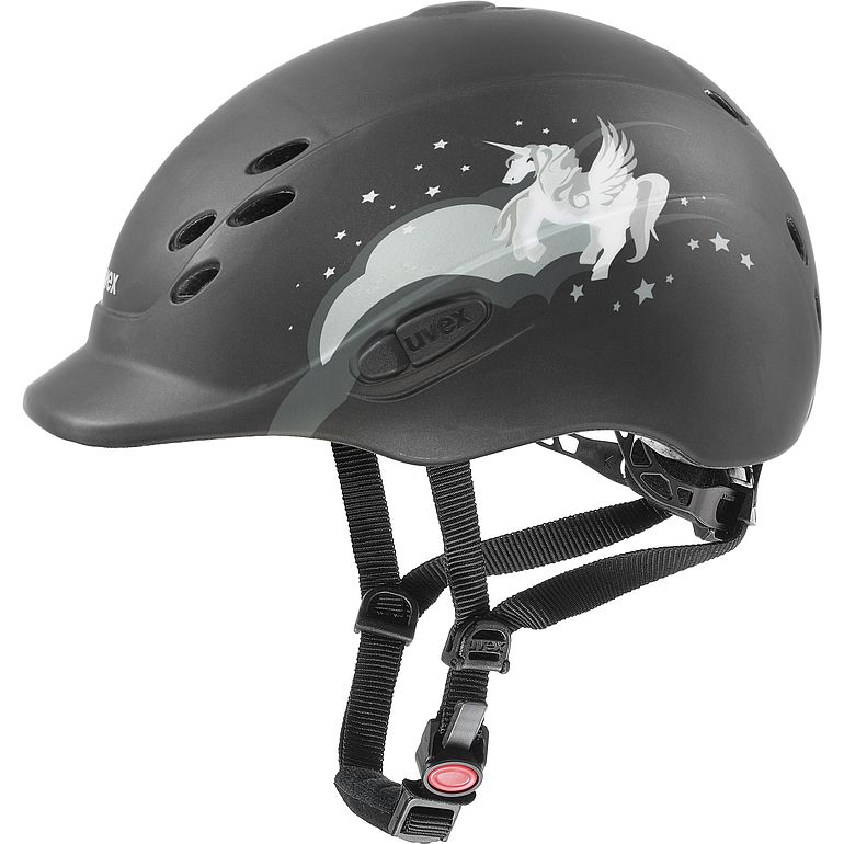 UVEX Reithelm Onyxx unicorn in black