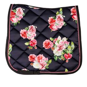 Lami-Cell Schabracke Florence in black floral, allover bedruckt