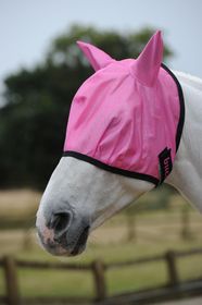 Bucas Freedom Fly Mask in Spicy Pink