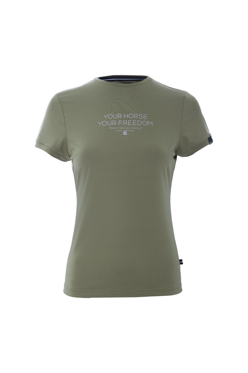 Cavallo T-Shirt Dotty in green leaf