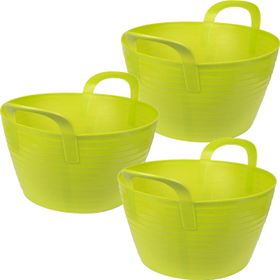 3er Pack flexibler Trog FlexBag 12l Fassungsvermögenin grün