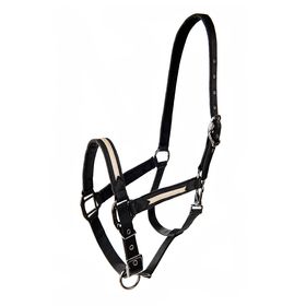 Lami-Cell Halfter Sparkling in black - champagne