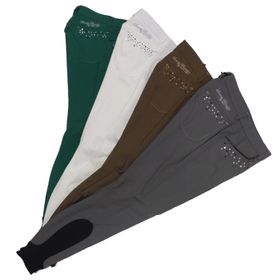 Eurostar Reithose Laura de Luxe Knie Grip racing green