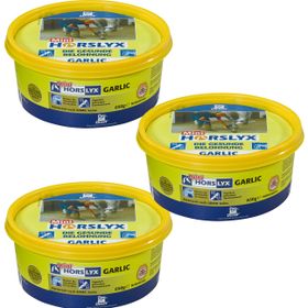 Derby Leckmasse Horslyx Garlic - 3er Pack a 650g