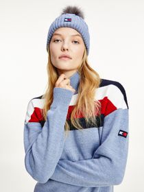 Tommy Hilfiger Wintermütze Sport in Moonstone