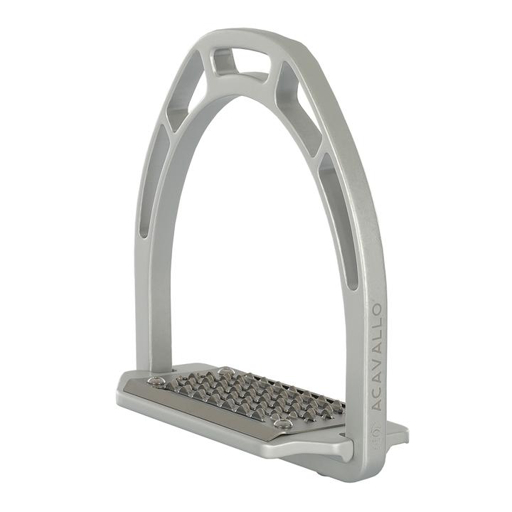 ACAVALLO - Steigbügel Arco Evolution Alupro, Farbe titanium