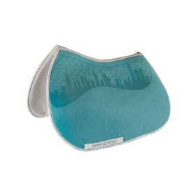 ACAVALLO - Lycra Jumping Pad Silicon Grip & Bambus in Skyblue